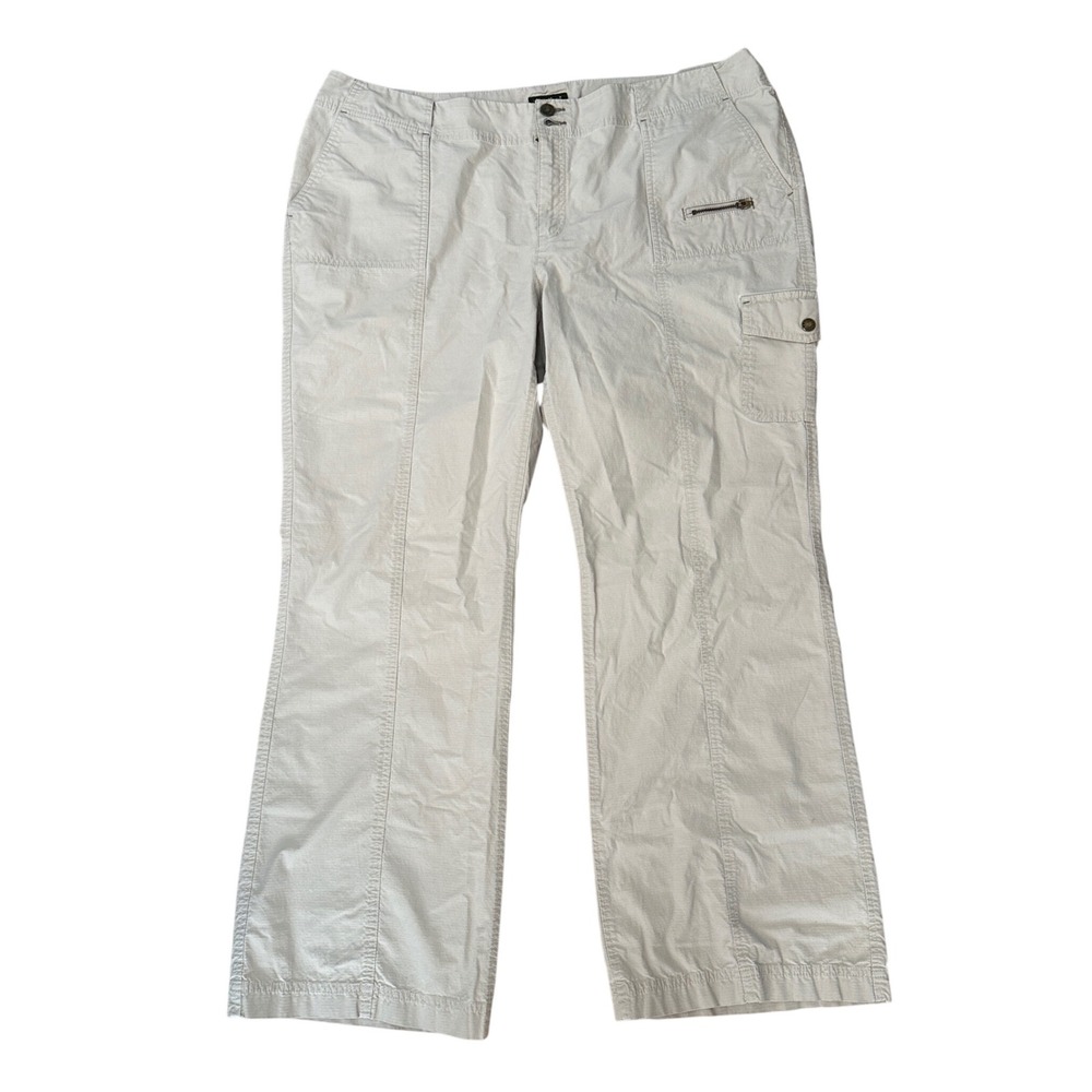 Eddie Bauer Vashon Fitā Women's Plus 20 Beige Utility Cargo Pants Casual Neutral